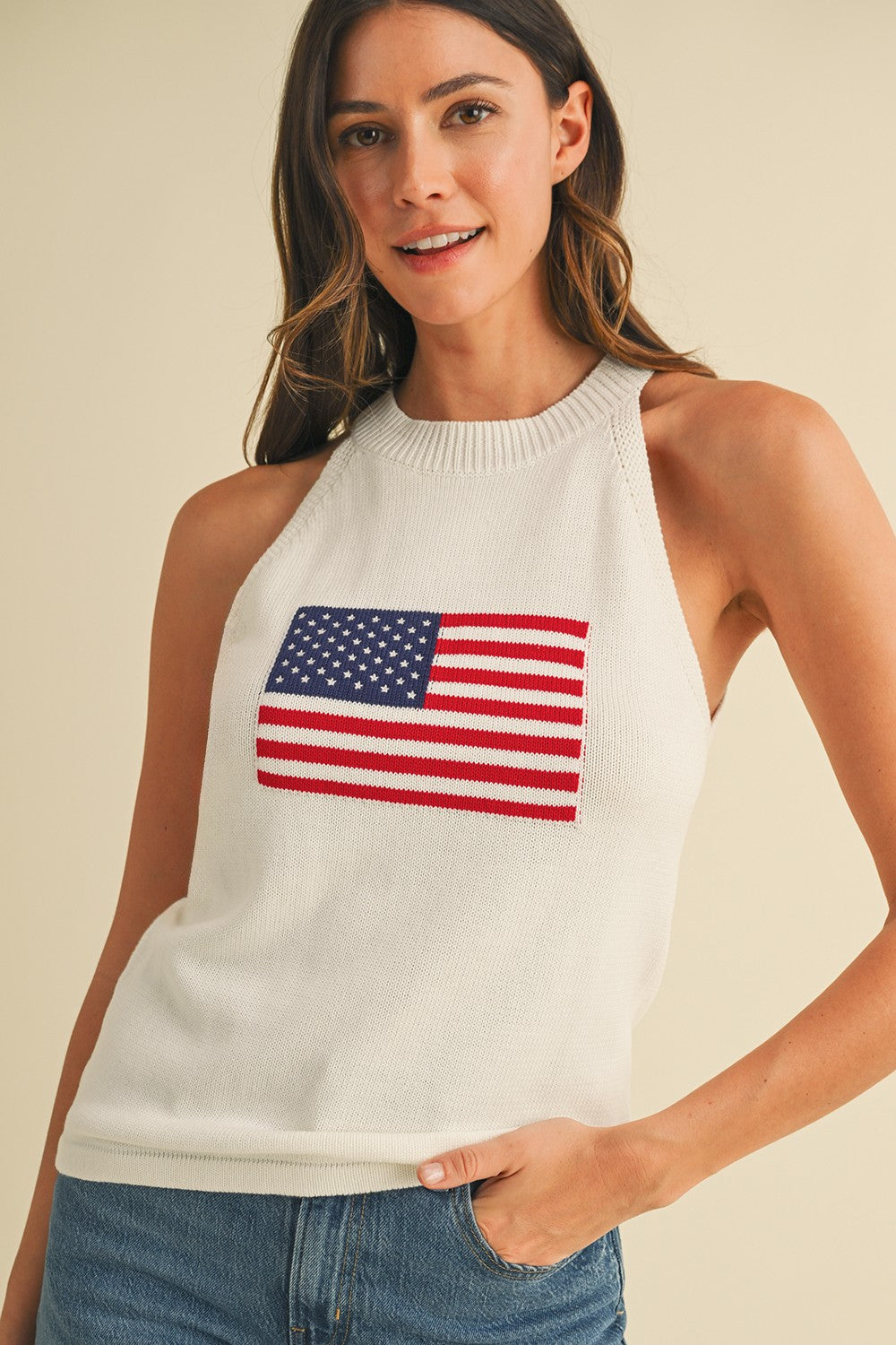 Let Freedom Ring Halter Sweater
