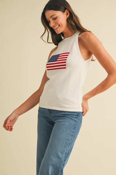 Let Freedom Ring Halter Sweater