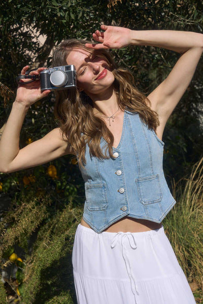 Saddle Up Denim Vest